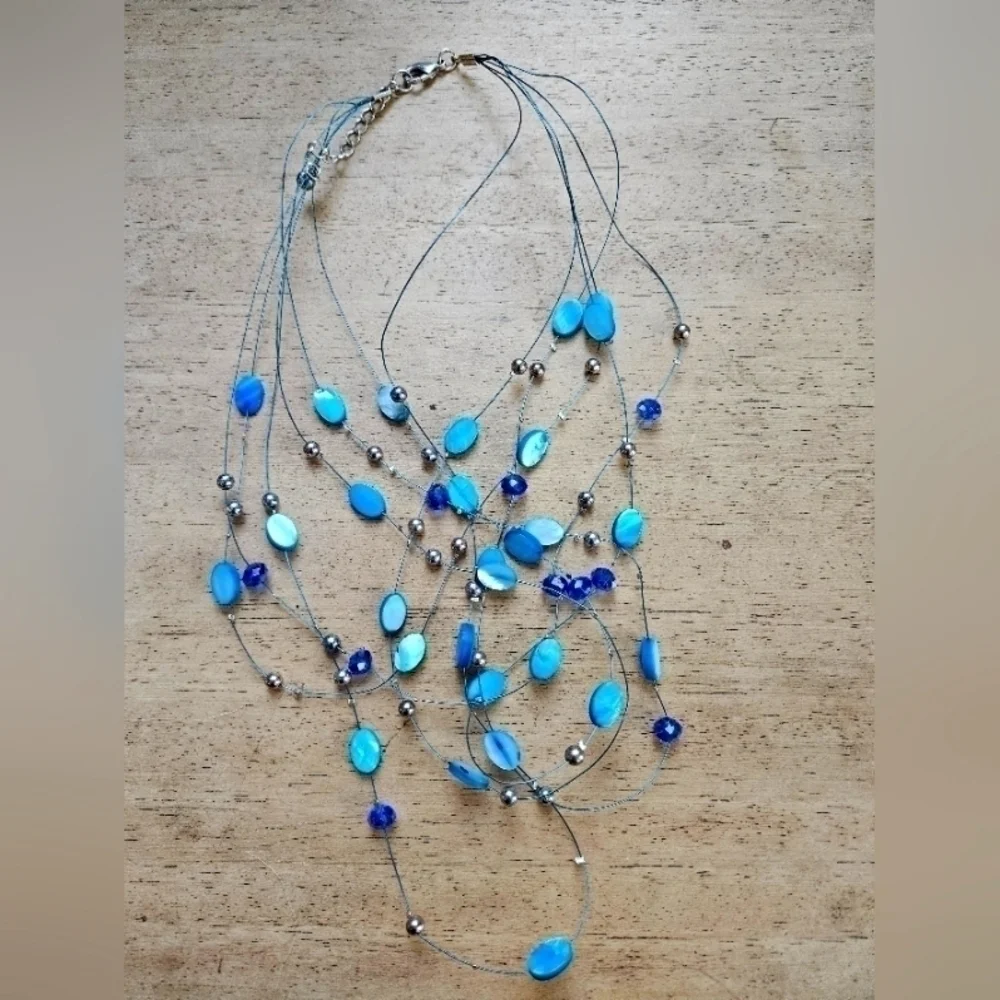 Stone necklace lot